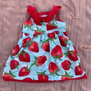 Gymboree strawberry ruffle sundress